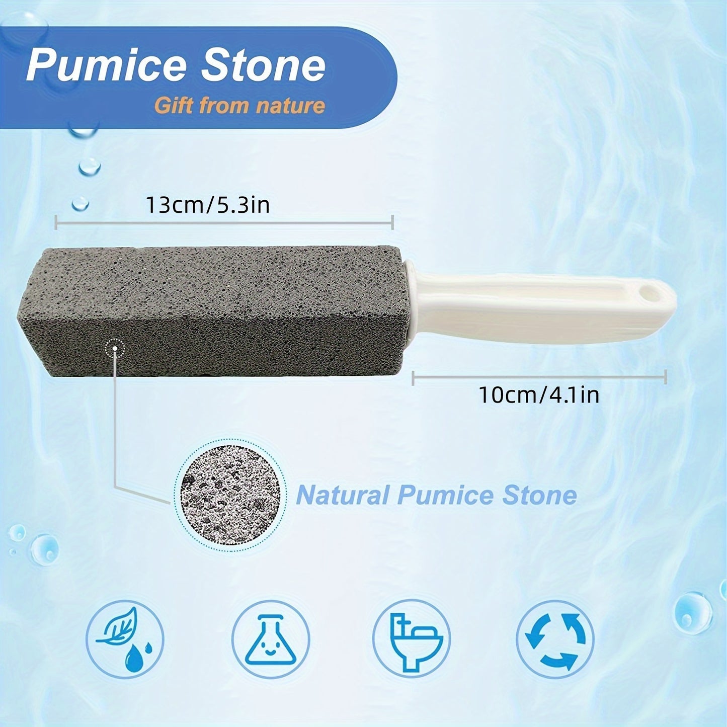 Pumice Stone Scrubber for Bathroom