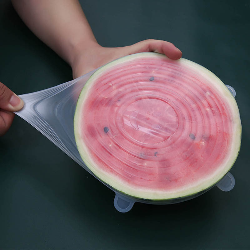 Set of 6 Reusable Silicone Stretch Lids