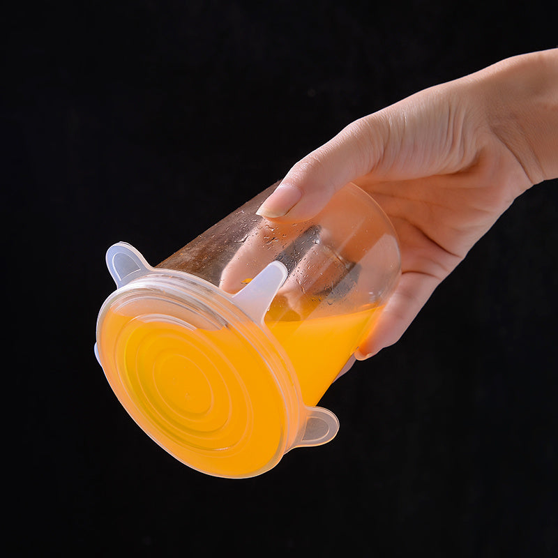 Set of 6 Reusable Silicone Stretch Lids