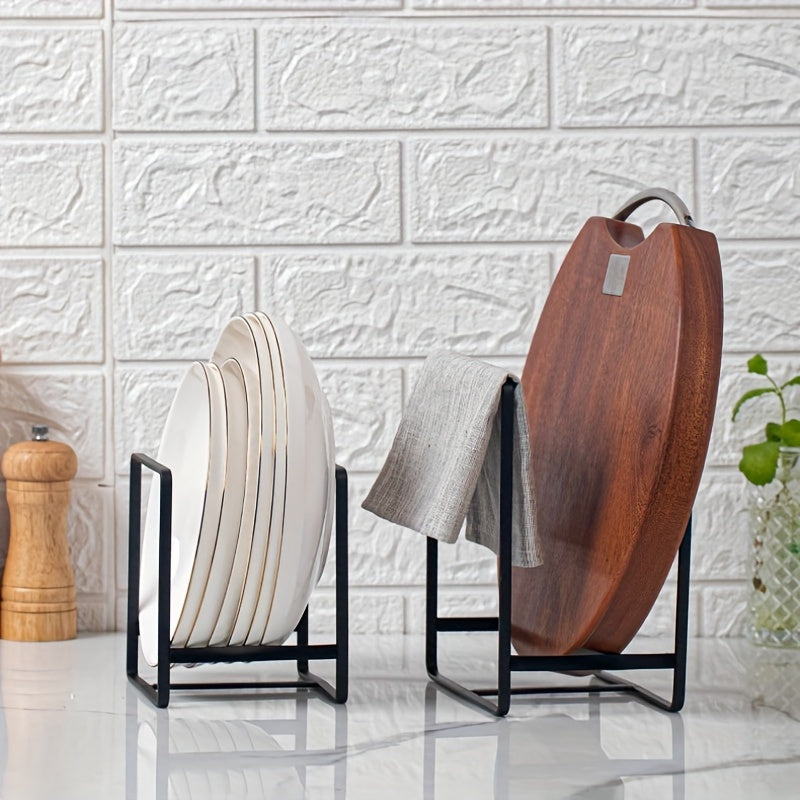3-Piece Metal Plate Rack Storage Set