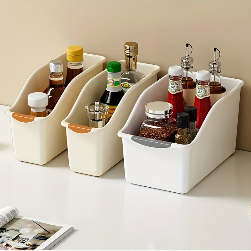 Set of 2 Curved Plastic Storage Bins