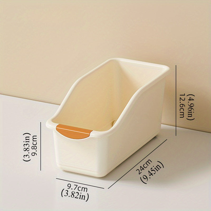 Set of 2 Curved Plastic Storage Bins