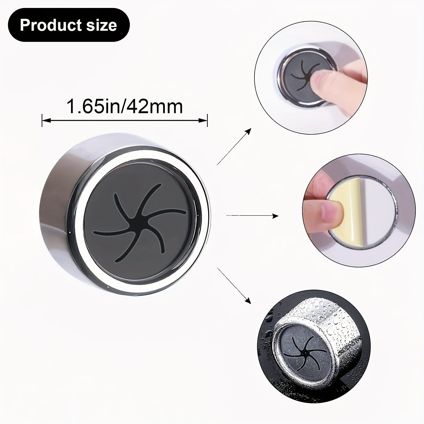 Set of 1/3 Stylish Self-Adhesive Wall-Mounted Towel Hooks