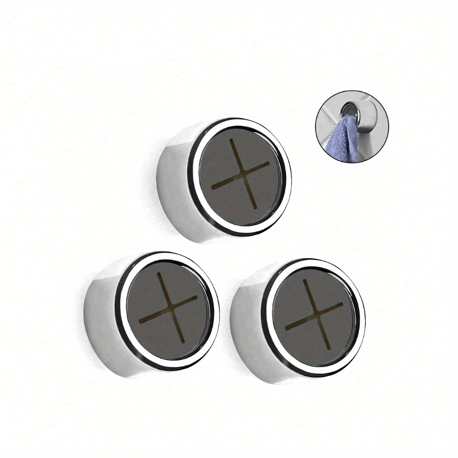 Set of 1/3 Stylish Self-Adhesive Wall-Mounted Towel Hooks