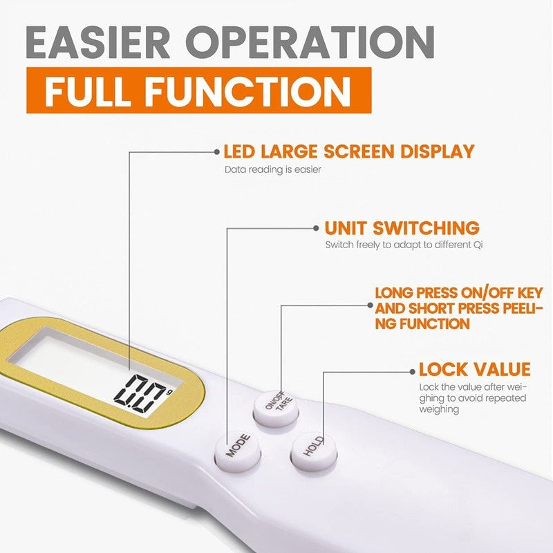 Accurate Measure Digital Kitchen Scale Spoon