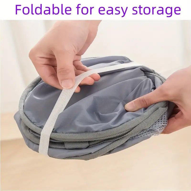 Extra-Large Mesh Laundry Hamper with Handles