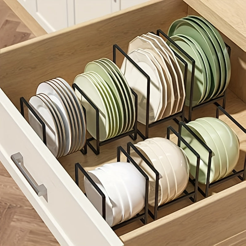 3-Piece Metal Plate Rack Storage Set