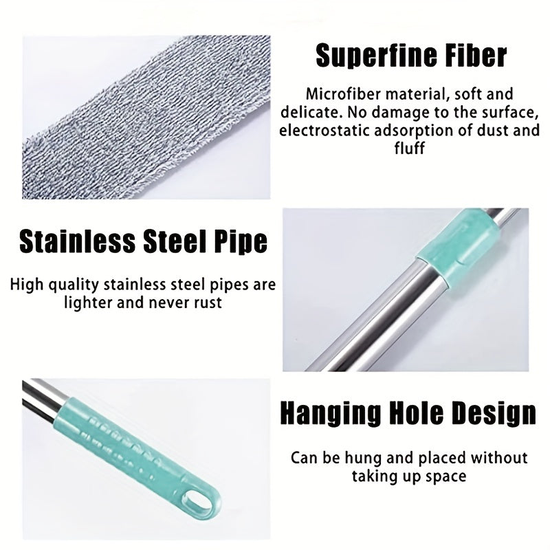 Microfiber Dusting Brush Set with Extension Rod