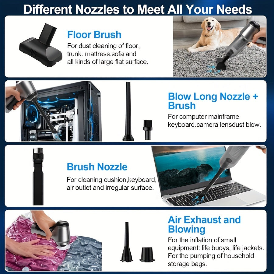 Wireless Vacuum Cleaner with 15,000 PA Suction Power