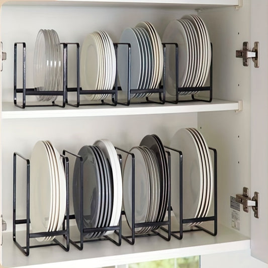 3-Piece Metal Plate Rack Storage Set