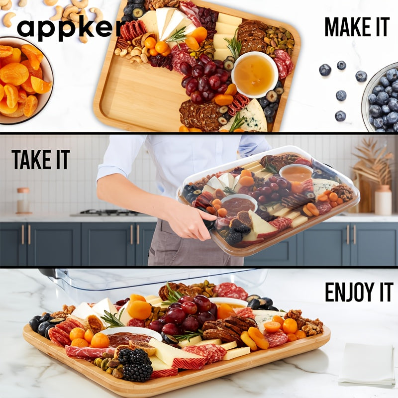 Bamboo Charcuterie Board Set