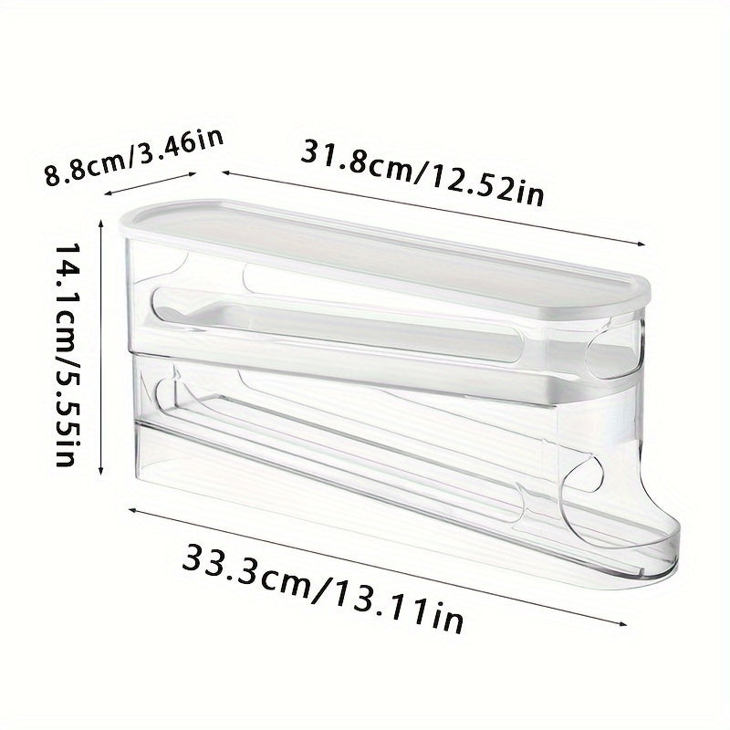12-14 Eggs Automatic Double-Layer Sliding Egg Storage Container