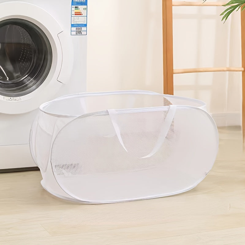 Extra-Large Mesh Laundry Hamper with Handles