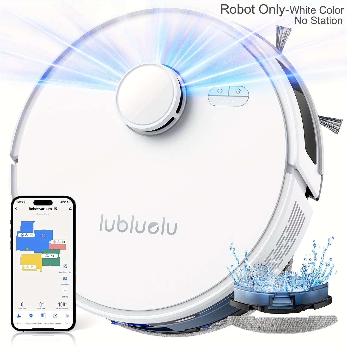 3-in-1 Robot Vacuum and Mop Combo