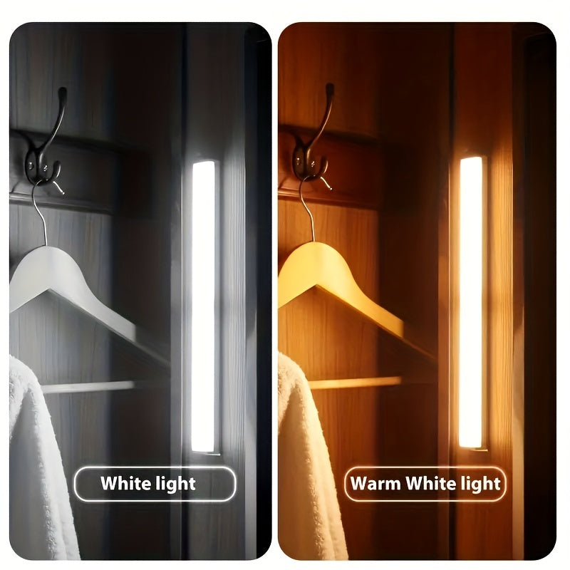 Modern Motion Sensor LED Night Light - USB Rechargeable & Energy-Efficient Lamp