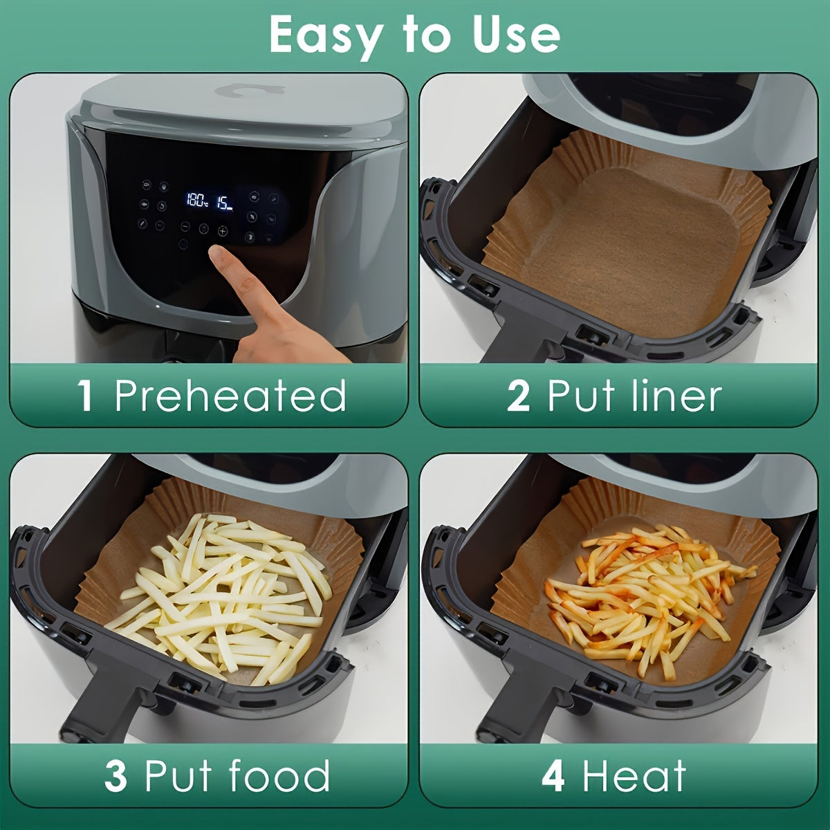 Disposable Paper Liners for Air Fryers