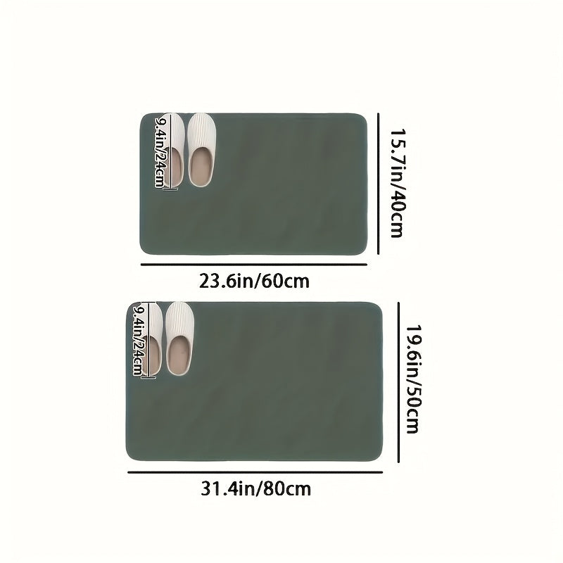 Ultra-Absorbent Diatomaceous Earth Bath Mat