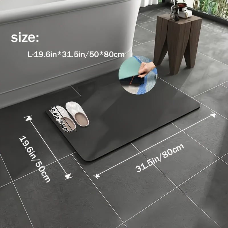 Ultra-Absorbent Diatomaceous Earth Bath Mat